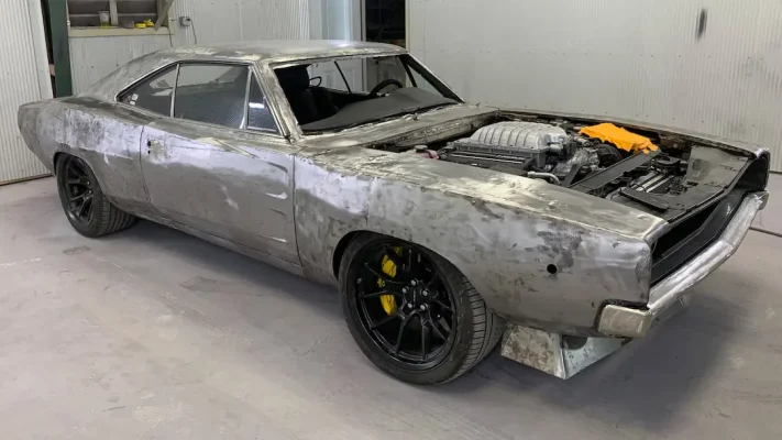 body swapped 1968 Charger with Challenger Hellcat